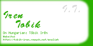 iren tobik business card